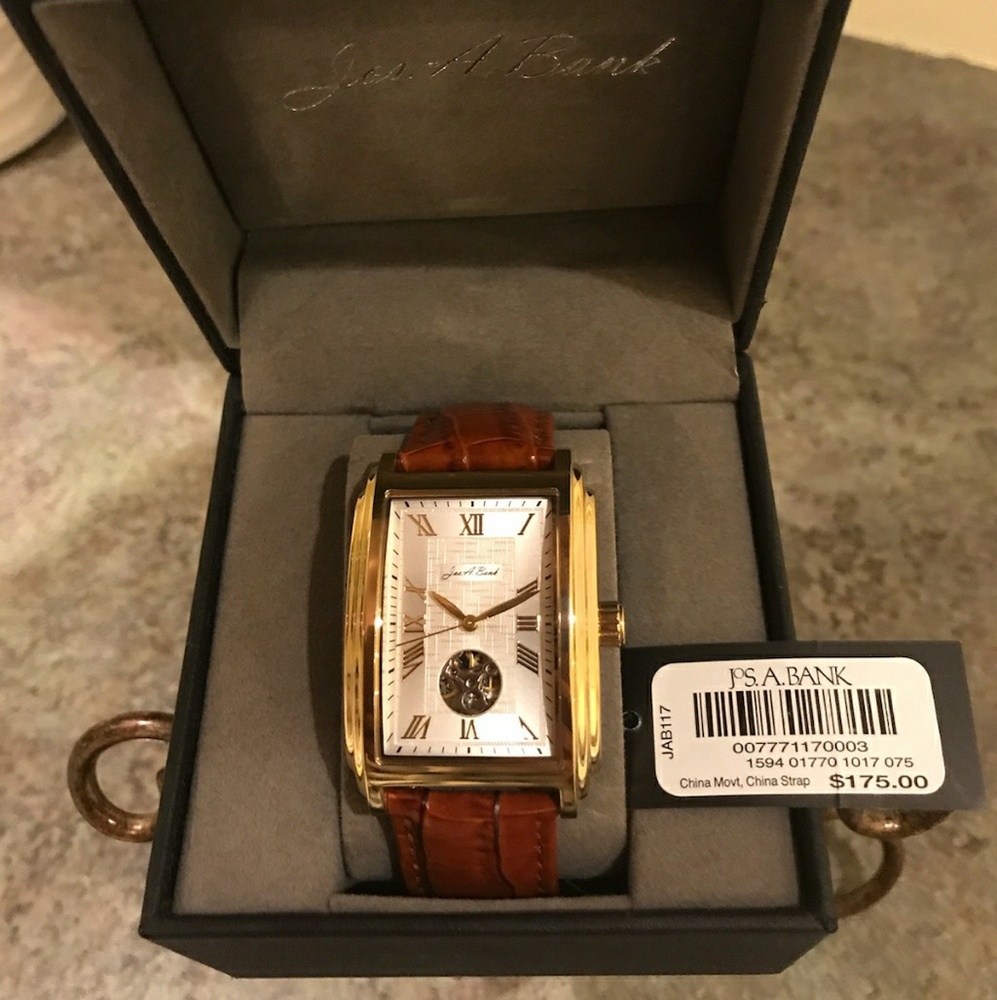 Men's Jos A Bank Exclusive Open Face Watch